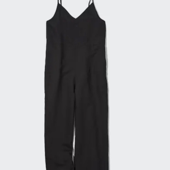 LINEN-BLEND CAMISOLE JUMPSUIT - Picture 2 of 2